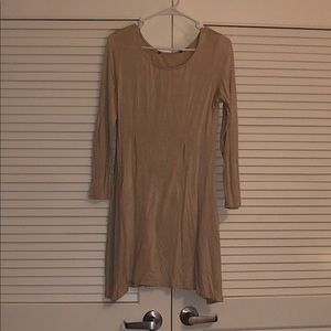 T-Shirt Dress - Tan